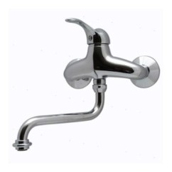 MIRO' miscelatore cucina a parete bocca a S ø20 finitura cromo-oro