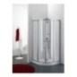 GULLIVER Box doccia Circolare scorrevole finitura bianco 80 cm trasparente (misura 78/80-78/80 h.185 raggio 55)