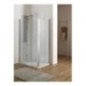 MIRA DOOR Porta battente pieghevole finitura cromo 100 cm trasparente (misura 95/100 h.185)