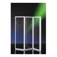 KETCH Pieghevole vasca finitura argento satinato 3 ANTE acrilico (misura 140 h.140)