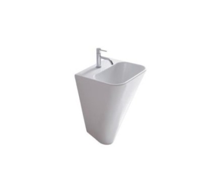 MEG11 lavabo sospeso cm 45x40 monoforo finitura bianco