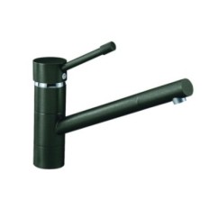 TIZEK miscelatore monocomando con canna tonda finitura cromo