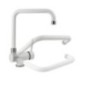 NOVOMIX miscelatore monocomando con canna abbattibile finitura ultrametal 41 alluminio