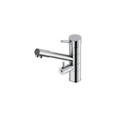 IDEALAQUA rubinetto cucina a 3 vie separate finitura cromo