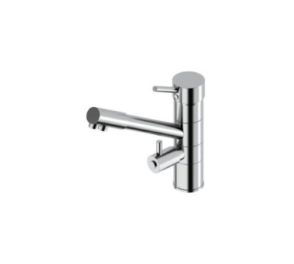 IDEALAQUA rubinetto cucina a 3 vie separate finitura cromo
