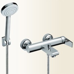 KYRO miscelatore per vasca esterno con duplex finitura cromo