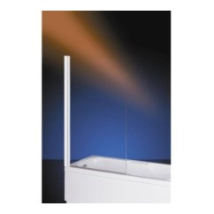 FLIPPER1 coprivasca 1 anta finitura argento satinato 68/70 cm trasparente (misura 68/70 h.140)