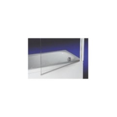 FLIPPER1 coprivasca 1 anta finitura argento satinato 68/70 cm trasparente (misura 68/70 h.140)