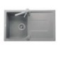 CORAX 79.10 Lavello cucina ad una vasca più scolapiatti finitura micro ultragranit 70 black matt