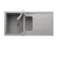 CORAX 99.15 Lavello cucina a due vasche più scolapiatti finitura micro ultragranit 70 black matt