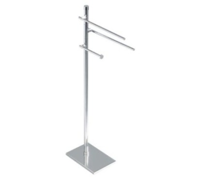 DECO' Piantana con elementi mobili - 2 porta salviette e porta rotolo -