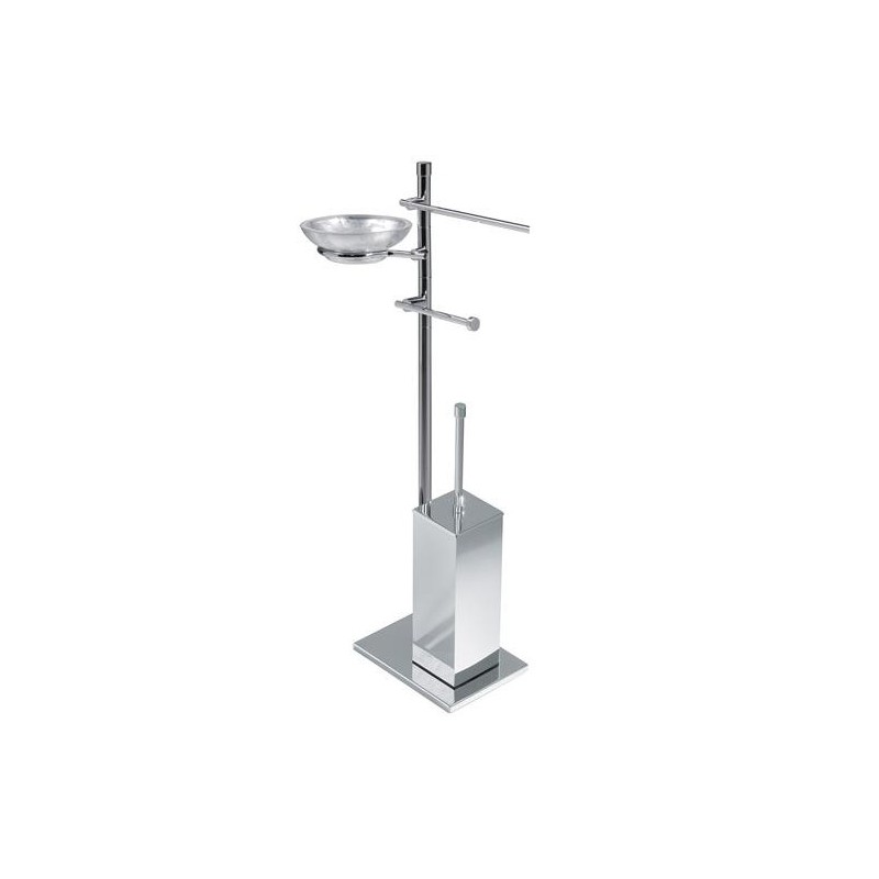 DECO' Piantana con elementi mobili - p.salviette, p.rotolo, p.scopino e p.sapone -