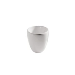 ERGO lavabo da appoggio diam. cm 40x h44, senza foro troppopieno finitura bianco