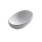ERGO lavabo da appoggio cm 60x36xh16, senza foro troppopieno finitura bianco