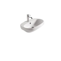 ERGO lavabo da incasso monoforo cm 60x42xh15