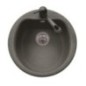 ATLANTIC 51.10 Lavello cucina tondo finitura micro ultragranit 70 black matt