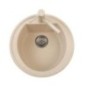 HARMONY 51.10 Lavandino tondo con foro rubinetto finitura micro ultragranit 70 black matt