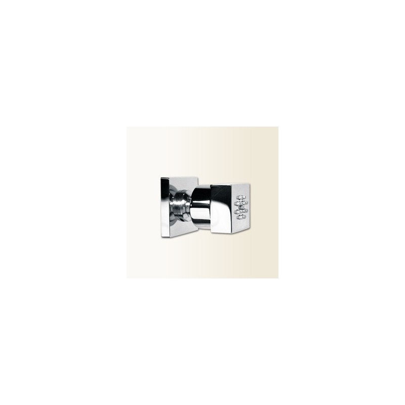 WELLNESS Soffioncino quadrato cromo