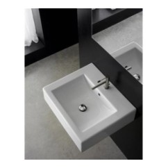 SQUARE 60B lavabo da appoggio o sospeso