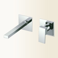 NEW SPACE Miscelatore monocomando per lavabo ad incasso finitura cromo