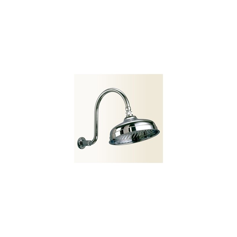 WELLNESS kit soffione retrò diam.200 in ottone finitura cromo