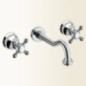 PAPIRO batteria lavabo tre fori ad incasso finitura vecchio rame
