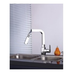BROOKLYN 88 miscelatore lavello estraibile in acciaio inox finitura satinato