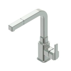 BROOKLYN 88 miscelatore lavello estraibile in acciaio inox finitura satinato