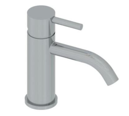 MINIMAL miscelatore lavabo in acciaio inox finitura satinato