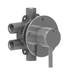 Deviatore 5 vie in acciaio inox finitura satinato