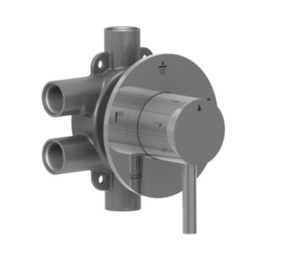 Deviatore 5 vie in acciaio inox finitura satinato
