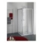 ADRIA Box doccia Angolare scorrevole finitura argento satinato 80 cm trasparente (misura 70/80-70/80 h.185)