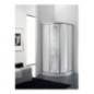 CORIAM Box doccia Circolare scorrevole finitura argento satinato 80 cm trasparente (misura 78/80-78/80 h.185 raggio 55)