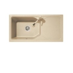 HARMONY 99.10 Lavello cucina ad una vasca più scolapiatti finitura ultrametal 41 alluminio