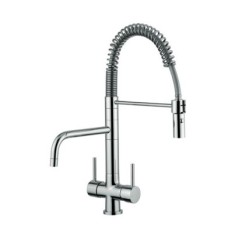 IDEALAQUA miscelatore lavello da cucina con mollettone a 3 vie
