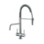 IDEALAQUA miscelatore lavello da cucina con mollettone a 3 vie