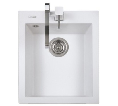 ONE 41.10 Lavandino cucina ad una vasca finitura micro ultragranit 58 bianco latte