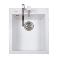ONE 41.10 Lavandino cucina ad una vasca finitura micro ultragranit 90 bianco opale