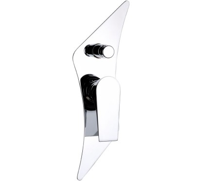 DIVA monocomando vasca-doccia incasso con deviatore con piastra Diva Dance On finitura cromo