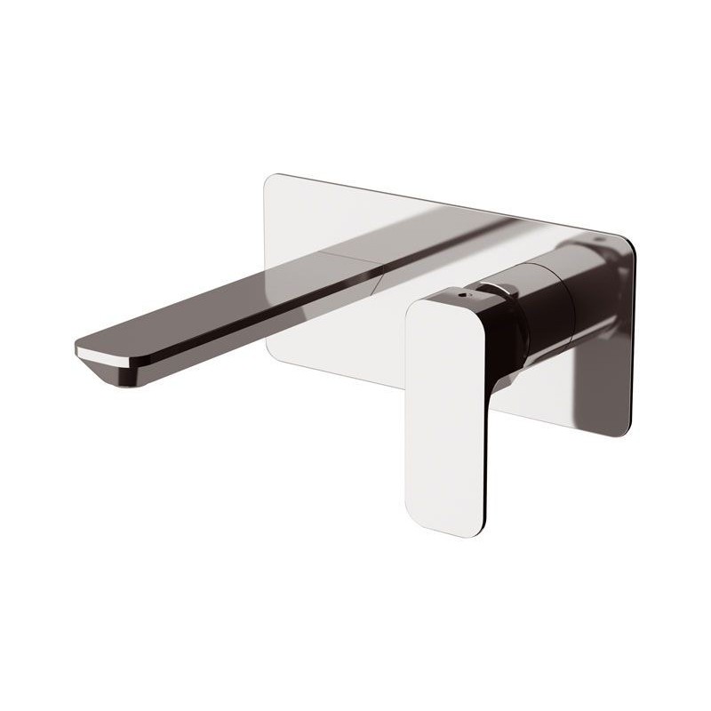TIARA monocomando lavabo da incasso con piastra finitura cromo