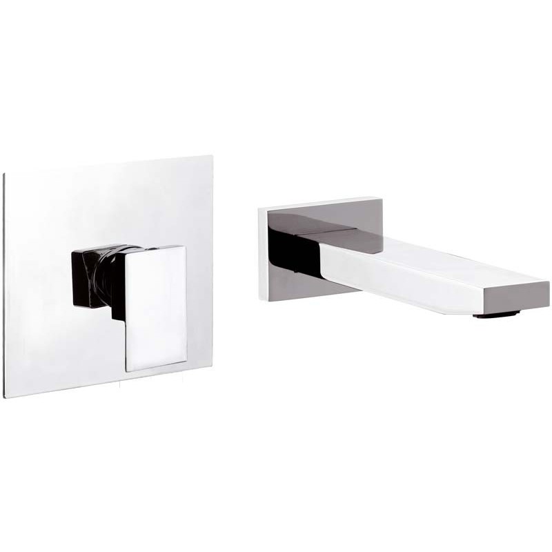 SKYLINE monocomando lavabo da incasso finitura cromo