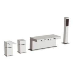 SKYLINE miscelatore monocomando bordo vasca finitura cromo