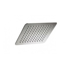 SQUARE FLAT Soffione quadrato in acciaio 20 cm