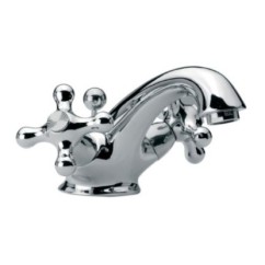 REVIVAL monoforo lavabo con scarico finitura cromo