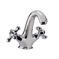 REVIVAL monoforo lavabo con scarico finitura cromo