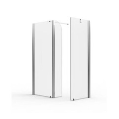 PANORAMA 2 Pareti doccia fissa per Box Doccia cm70x200h-cm70/30x200h finitura argento satinato (68/70-68/70+30 h.200)