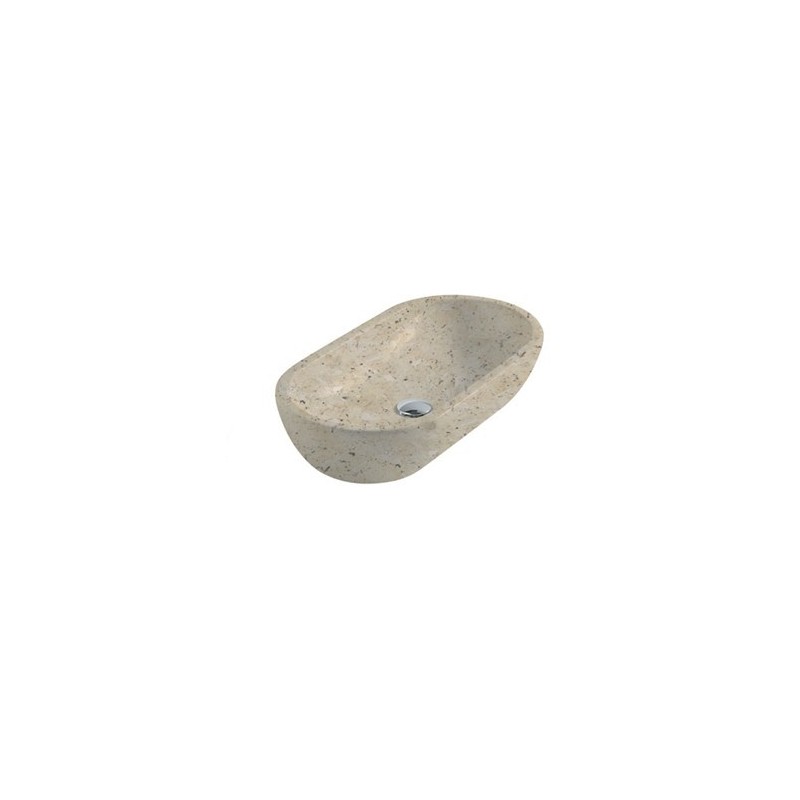M2 lavabo ciotola cm 70 da appoggio travertino