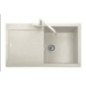 ELEGANCE 86.10 Lavello cucina ad una vasca più scolapiatti finitura ultrametal 41 alluminio