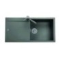 ELEGANCE 99.10 Lavello cucina ad una vasca più scolapiatti finitura ultrametal 41 alluminio