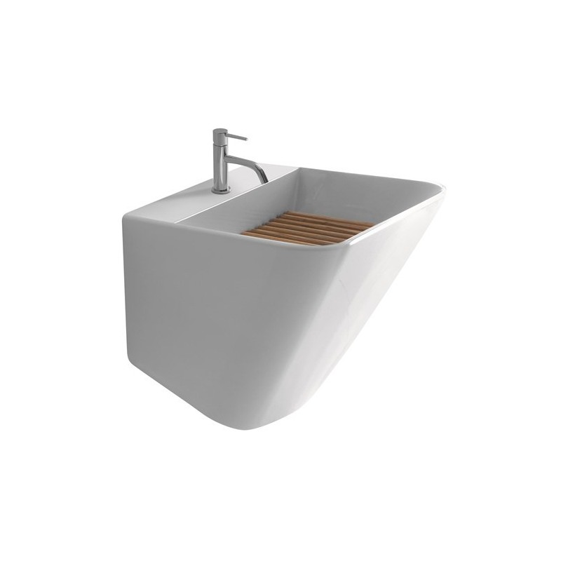 MEG11 lavabo-lavatoio finitura bianco